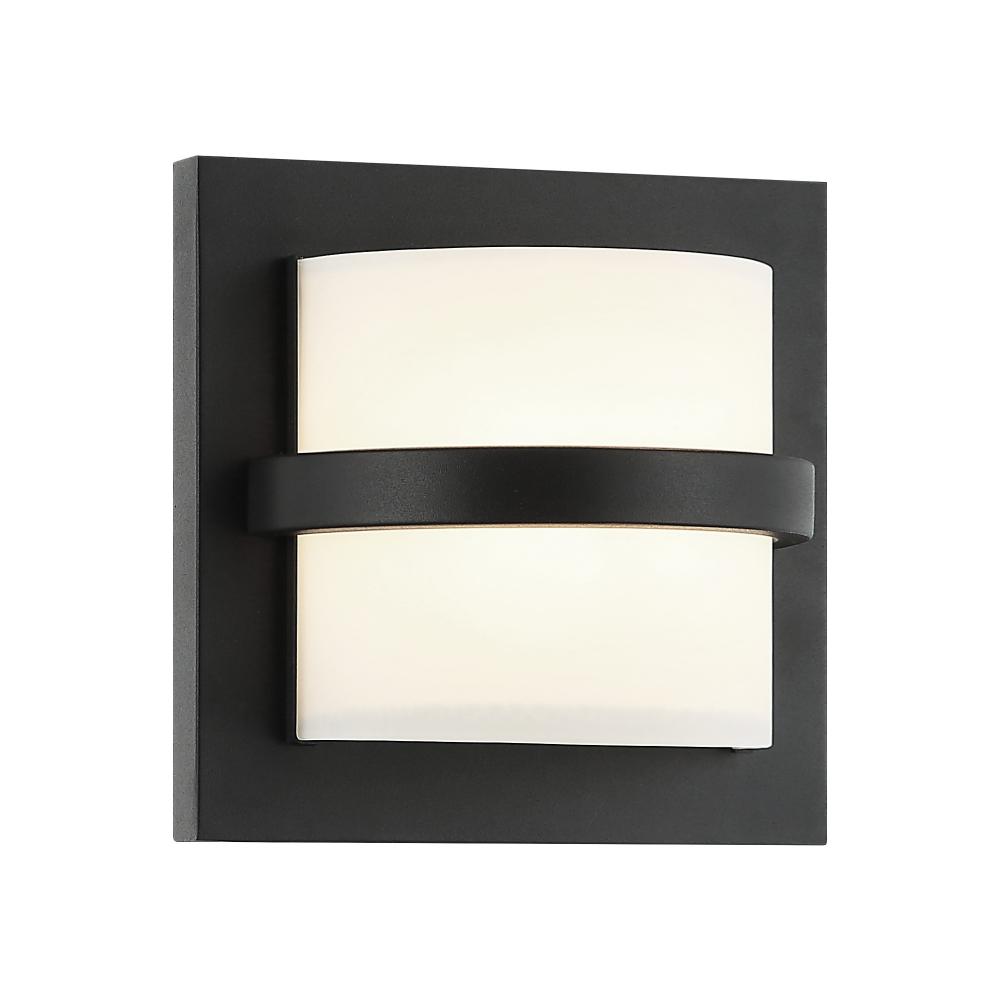 1 LT 7”W &#34;BRAMPTON&#34; MATTE BLACK WALL SCONCE