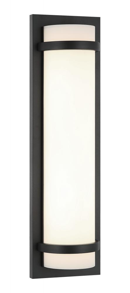 1 LT 24”W &#34;BRAMPTON&#34; MATTE BLACK WALL SCONCE