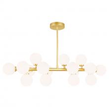 CWI LIGHTING 1020P36-16-602 - Arya 16 Light Chandelier With Satin Gold Finish