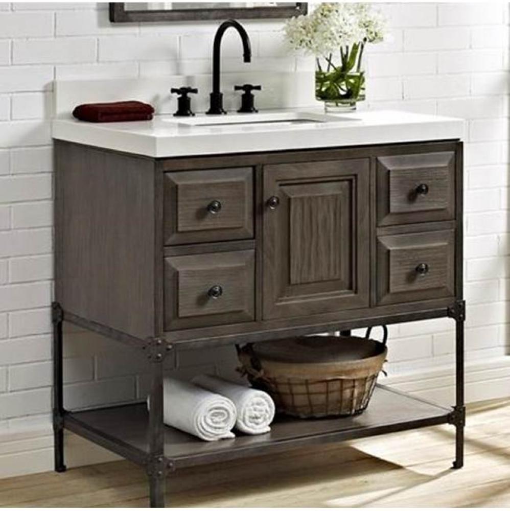 Toledo 36&apos;&apos; Vanity - Door - Driftwood Gray