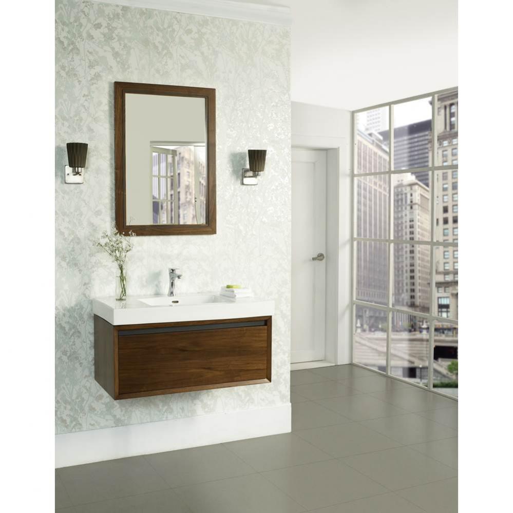 M4 36x18&apos;&apos; Wall Mount Vanity - Natural Walnut