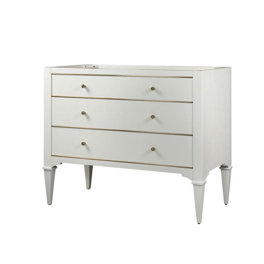 Charlottesville w/Brass 42&apos;&apos; Vanity - Polar White