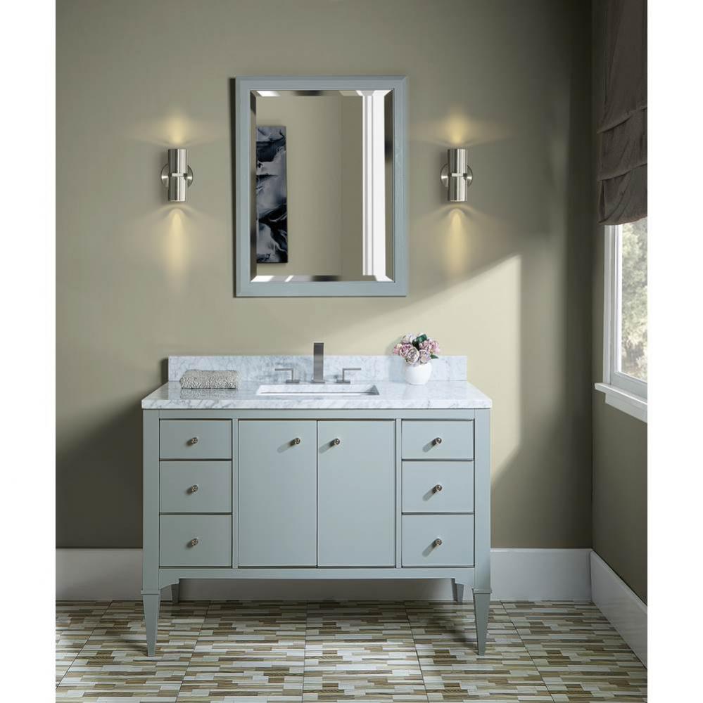 Charlottesville w/Nickel 48&apos;&apos; Vanity - Door - Light Gray