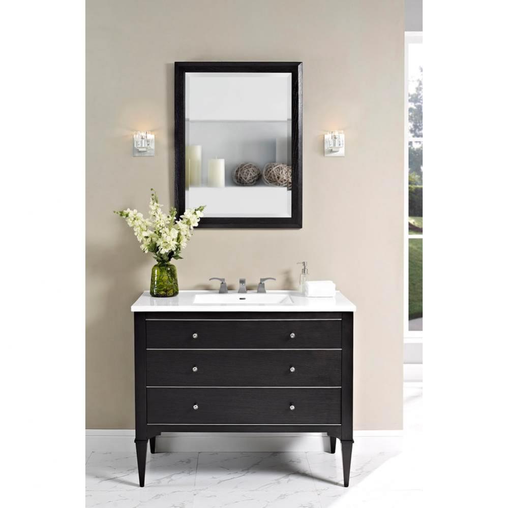 Charlottesville w/Nickel 42&apos;&apos; Vanity - Vintage Black