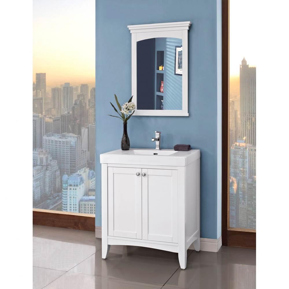 Shaker Americana 30x18&apos;&apos; Vanity - Polar White