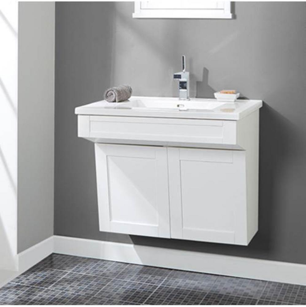 Shaker Americana 30&apos;&apos; Wall Mount Vanity - Polar White