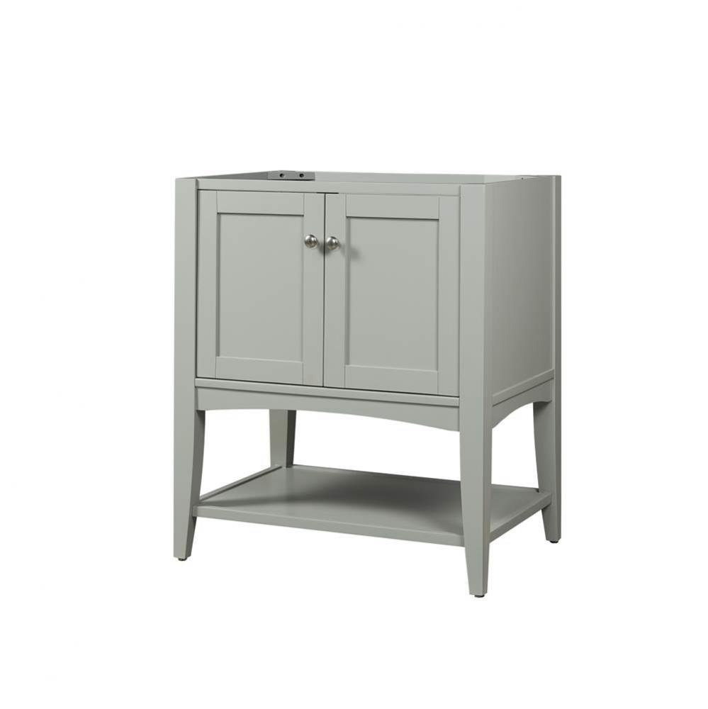 Shaker Americana 30&apos;&apos; Open Shelf Vanity - Light Gray