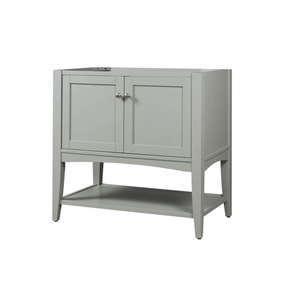 Shaker Americana 36&apos;&apos; Open Shelf Vanity - Light Gray