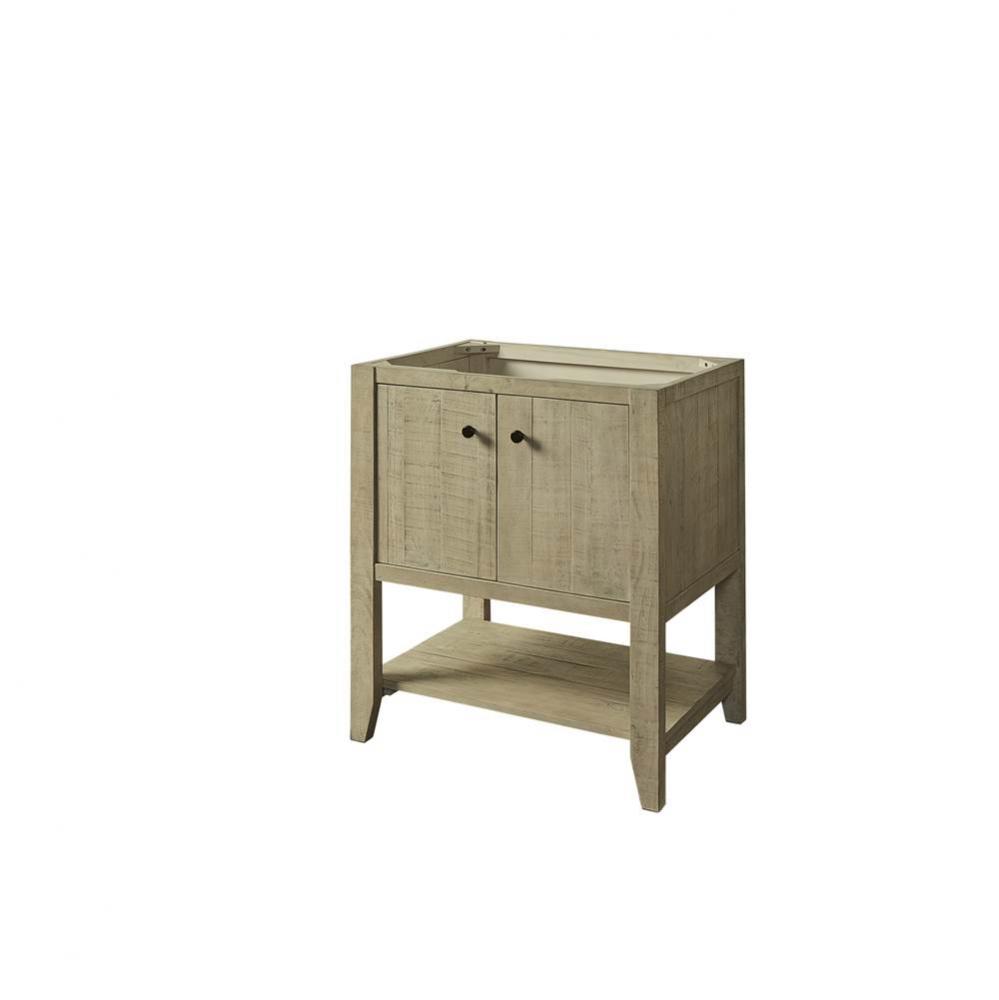 River View 30&apos;&apos; Open Shelf Vanity - Toasted Almond