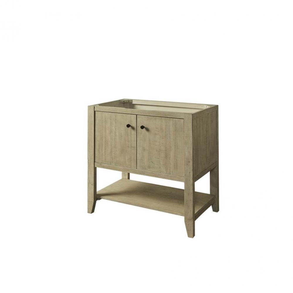 River View 36&apos;&apos; Open Shelf Vanity - Toasted Almond