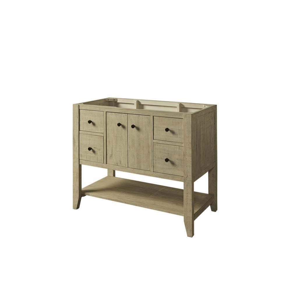 River View 42&apos;&apos; Open Shelf Vanity - Toasted Almond