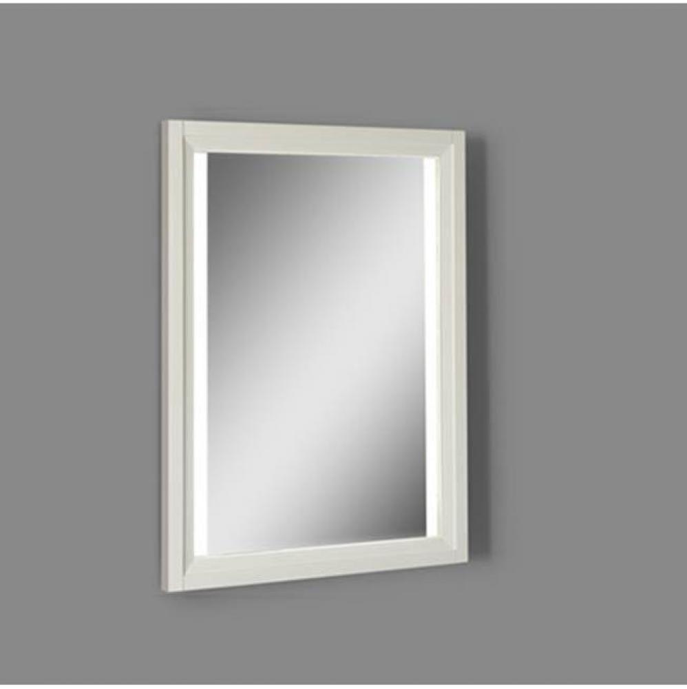 Studio One 25&apos;&apos; Wood Frame LED Mirror In Glossy White