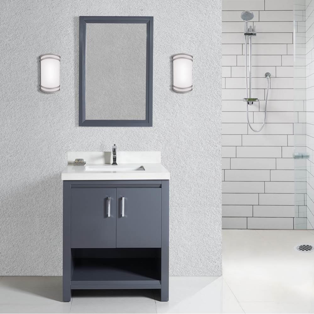 Studio One 30&apos;&apos; Vanity In Glossy Pewter