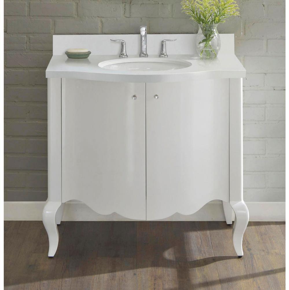 Belle Fleur 36&apos;&apos; Vanity In Glossy White