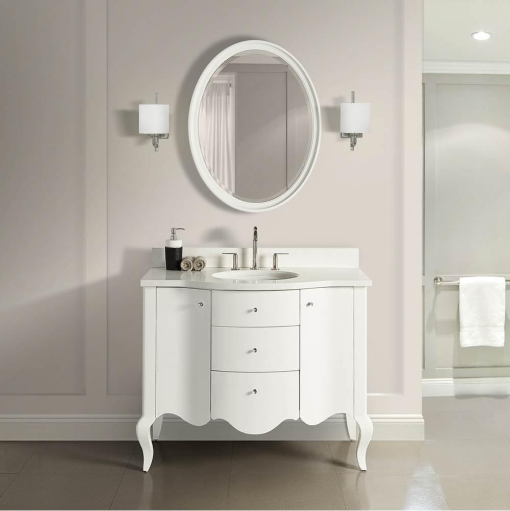 Belle Fleur 42&apos;&apos; Vanity In Glossy White