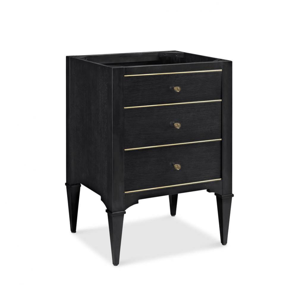 Charlottesville w/Brass 24&apos;&apos; Vanity - Vintage Black