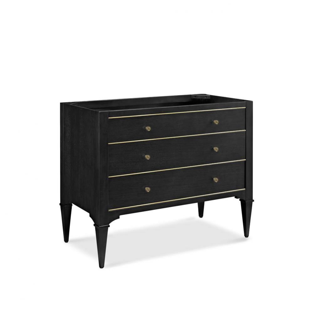 Charlottesville w/Brass 42&apos;&apos; Vanity - Vintage Black