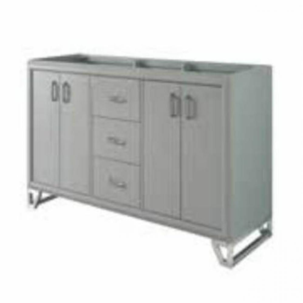 Revival 60&apos;&apos; Double Bowl Vanity In Glossy Med Gray