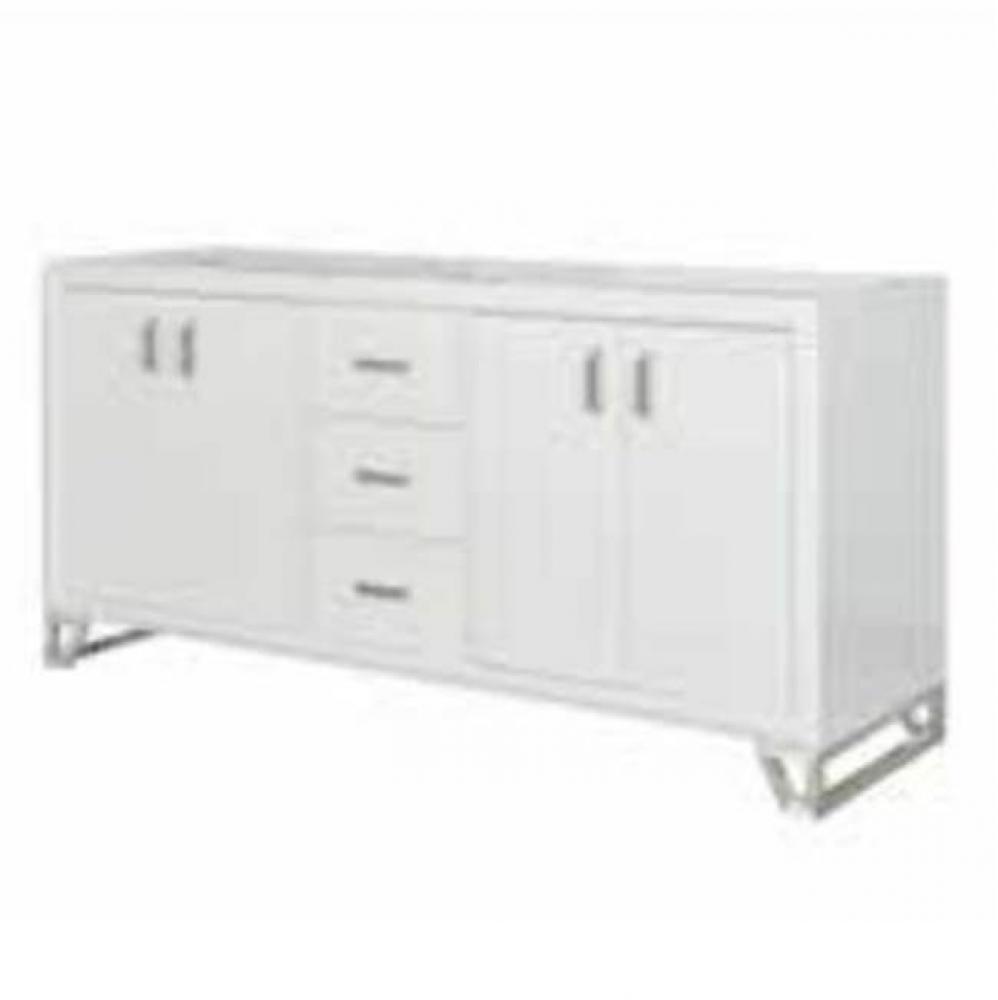 Revival 72&apos;&apos; Double Bowl Vanity In Glossy Med Gray