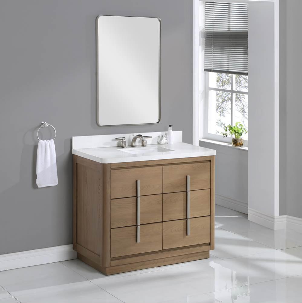 Design Studio 42&apos;&apos; Vanity, Top &amp; Sink Set - Fossil Beige