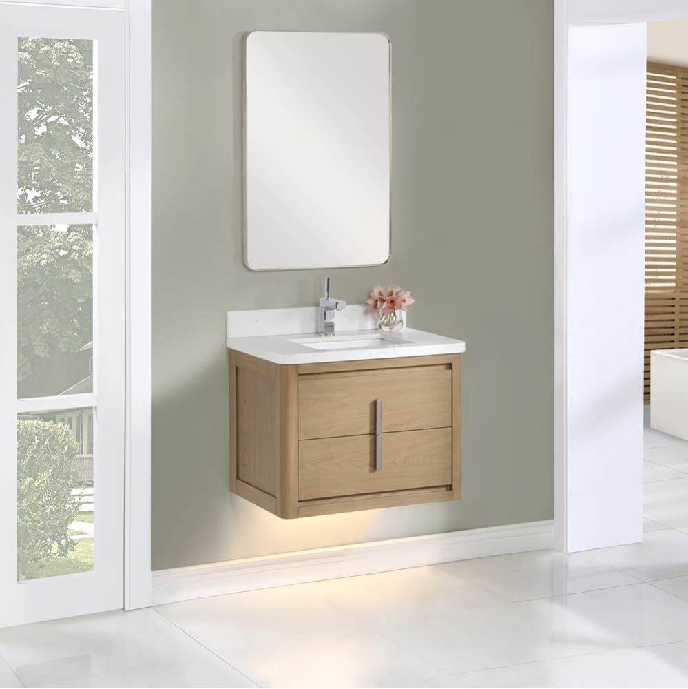 Design Studio 30x20&apos;&apos; Wall Mount Vanity, Top &amp; Sink Set - Fossil Beige