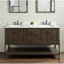 Fairmont Designs 1401-6021D - Toledo 60'' Double Bowl Vanity - Door - Driftwood Gray