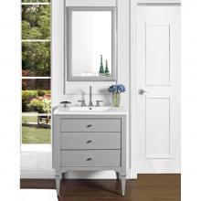 Fairmont Designs 1510-V30 - Charlottesville w/Nickel 30'' Vanity - Light Gray