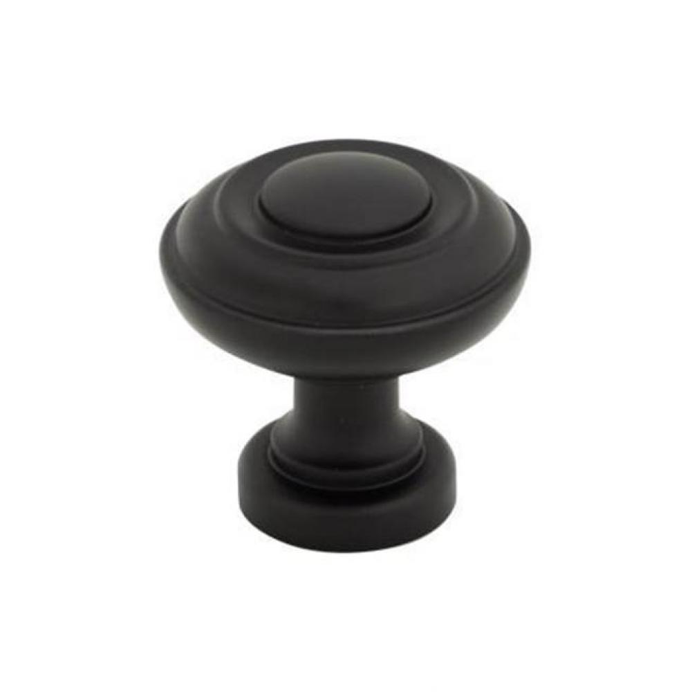 Ulster Knob 1 1/4 Inch Flat Black