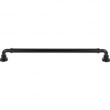 Top Knobs TK3148BLK - Cranford Appliance Pull 18 Inch (c-c) Flat Black