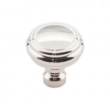 Top Knobs TK880PN - Brixton Rimmed Knob 1 1/4 Inch Polished Nickel