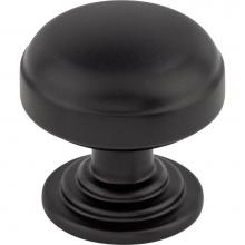 Top Knobs TK3000BLK - Ellis Knob 1 1/4 Inch Flat Black