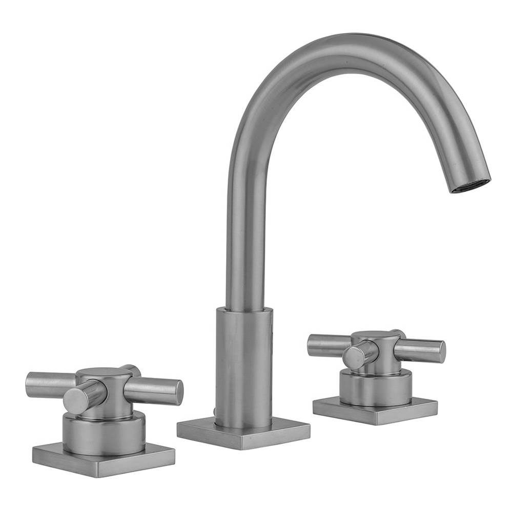 Uptown Contempo Faucet with Square Escutcheons &amp; Low Contempo Cross Handles- 0.5 GPM