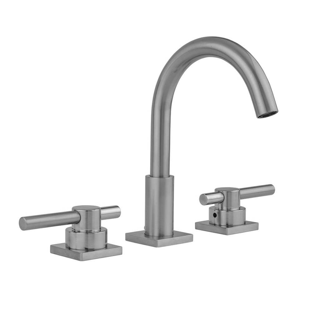 Uptown Contempo Faucet with Square Escutcheons &amp; Low Peg Lever Handles- 0.5 GPM