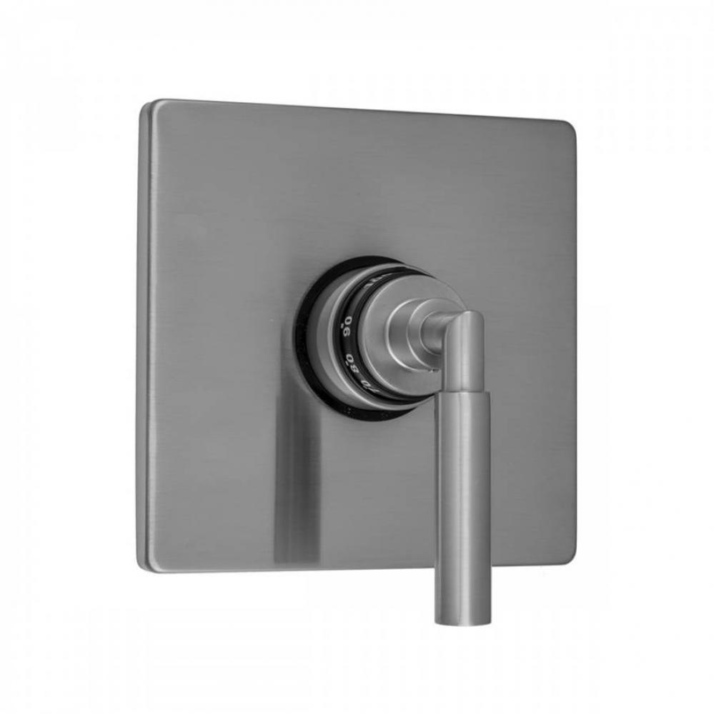 Square Plate with Hub Base Lever Trim for Thermostatic Valves (J-TH34 &amp; J-TH12)