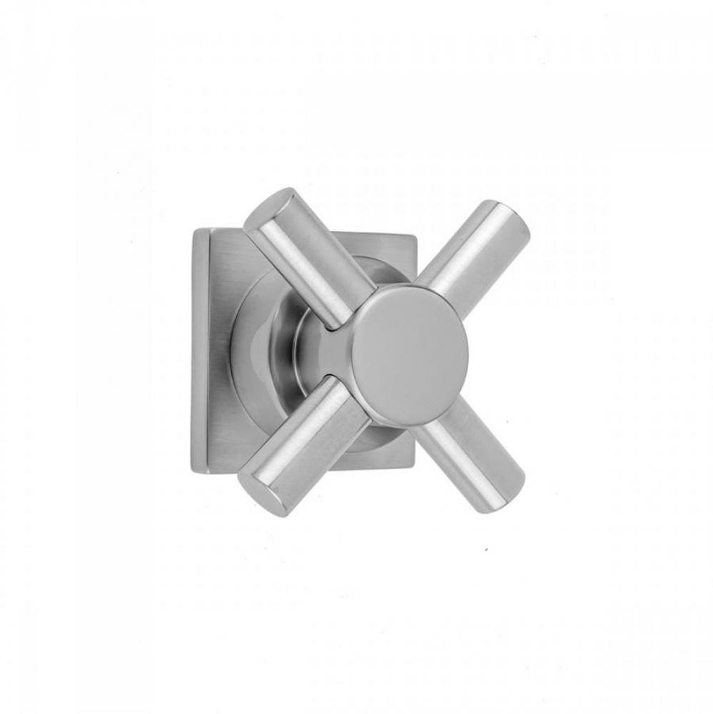 Contempo Cross with Square Escutcheon Trim for Exacto Volume Controls and Diverters (J-VC34 / J-VC