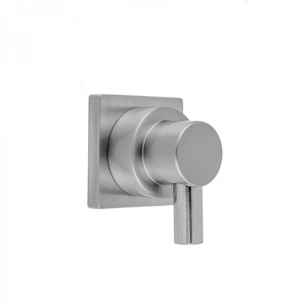 Contempo Short Peg Lever With Square Escutcheon Trim for Exacto Volume Controls and Diverters (J-V