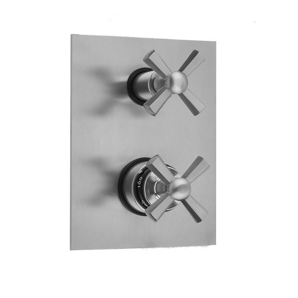 Rectangle Plate with Hex Cross Thermostatic Valve with Hex Cross Built-in 2-Way Or 3-Way Diverter/