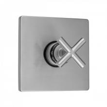 Jaclo T762-TRIM-PNK - Square Plate with Hub Base Cross Trim for Thermostatic Valves (J-TH34 & J-TH12)