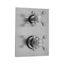 Jaclo T8757-TRIM-LIM - Rectangle Plate with Ball Cross Thermostatic Valve with Ball Cross Built-in 2-Way Or 3-Way Diverte