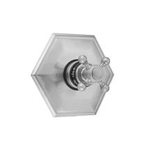 Jaclo T878-TRIM-PNK - Hex Plate with Ball Cross Trim for Thermostatic Valves (J-TH34 & J-TH12)