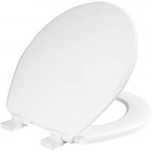 Bemis 600E4 390 - Bemis  Ashland™ Round Enameled Wood Toilet Seat in Cotton White with STA-TITE® Seat Fasteni