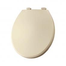 Bemis 800EC 346 - Round Plastic Toilet Seat in Biscuit with Easy-Clean & Change Hinge