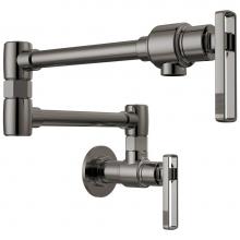 Brizo 62807LF-BNX-L - Kintsu® Wall Mount Pot Filler with Knob Handle