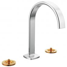 Brizo 65367LF-PCLHP-ECO - Allaria™ Widespread Lavatory Faucet with Arc Spout - Less Handles