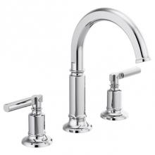 Brizo 65376LF-PCLHP - Invari® Widespread Lavatory Faucet with Arc Spout - Less Handles 1.5 GPM