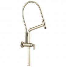 Brizo 81376-PN - Universal Showering 12 7/16'' Classic Slide Bar Shower Arm And Flange