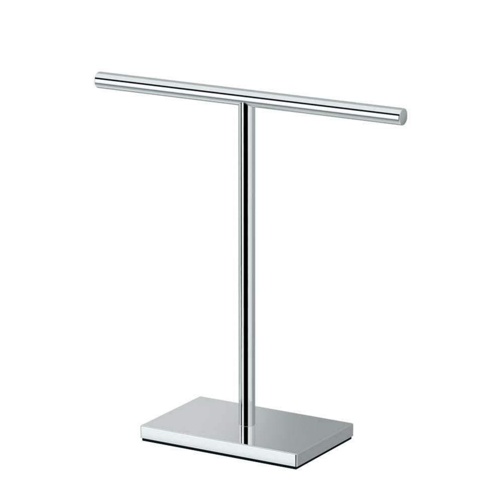 Countertop T-Shape Hand Towel Holder 11&apos;&apos;H, Chrome