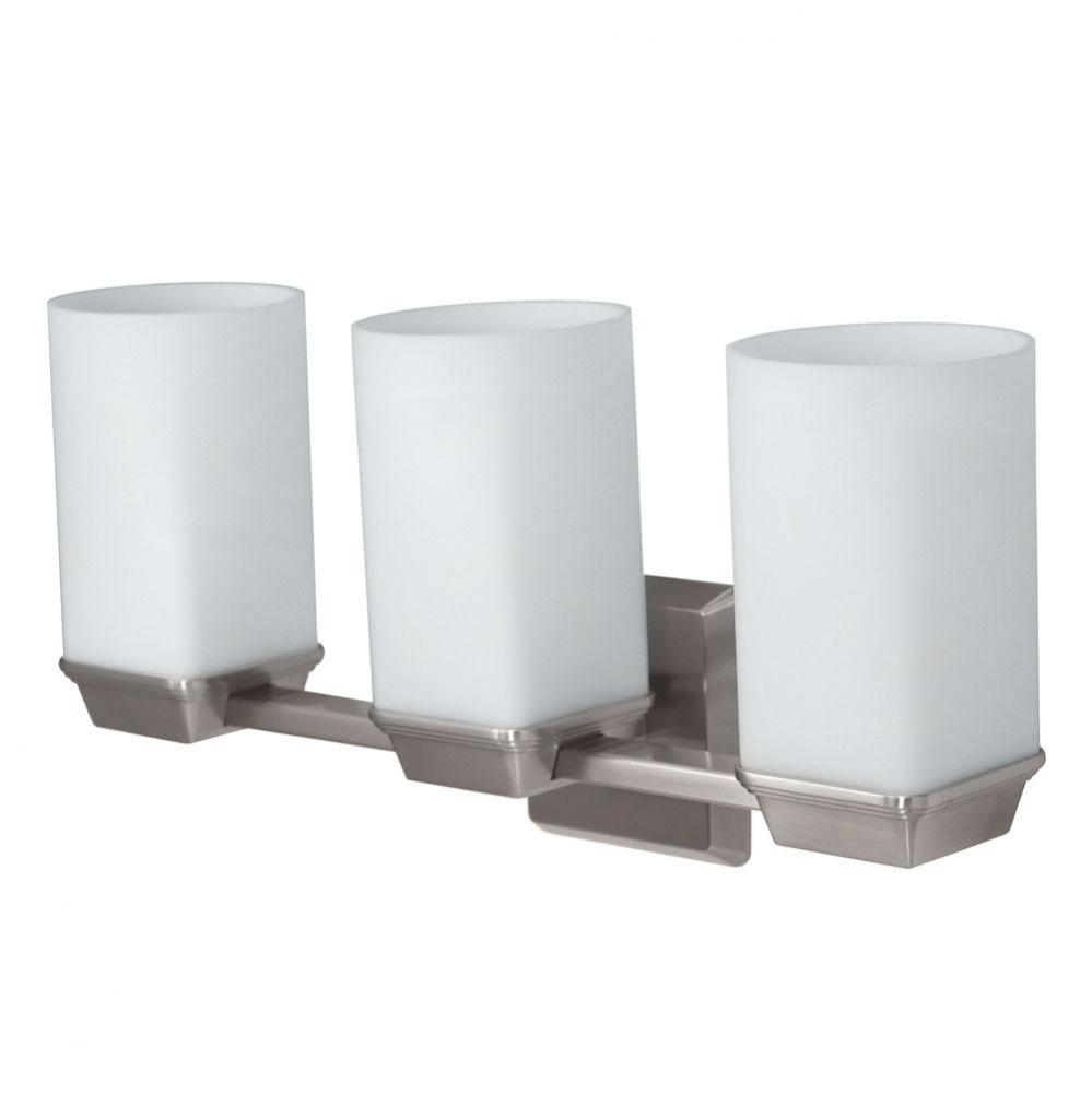 Philadelphia Triple Sconce, Satin Nickel