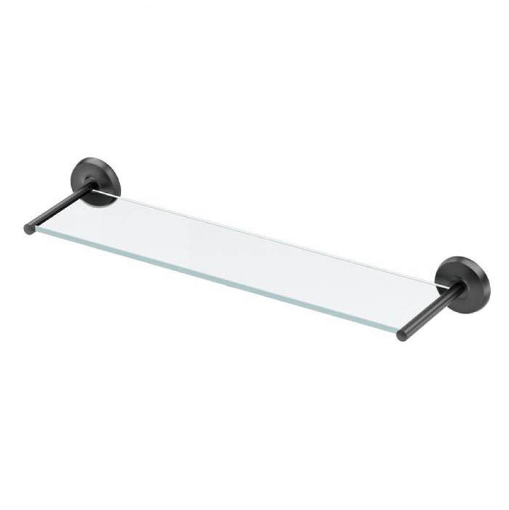 Designer II Glass Shelf Matte Black