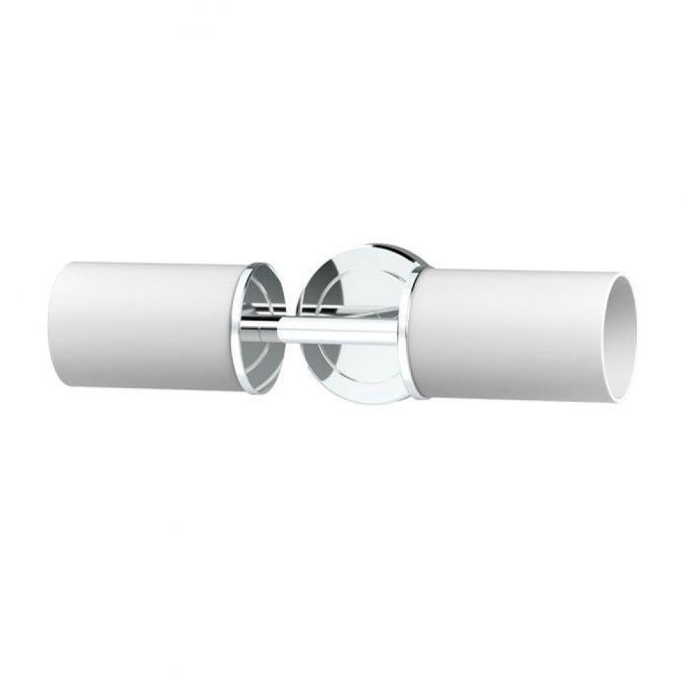 Latitude Double Sconce, Chrome